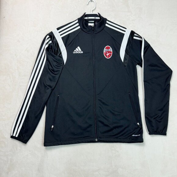 Adidas Climacool Activewear Full Zip Xtreme FC Black Warm Up Jersey Men's Size S - Picture 1 of 12